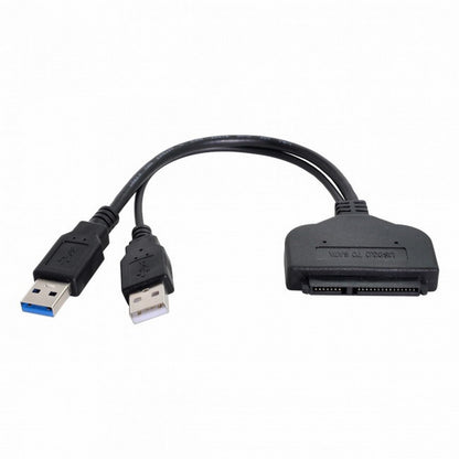 USB 3.0 to SATA 22Pin 2.5" Hard disk driver Adapter With extral USB Power cable U3-067