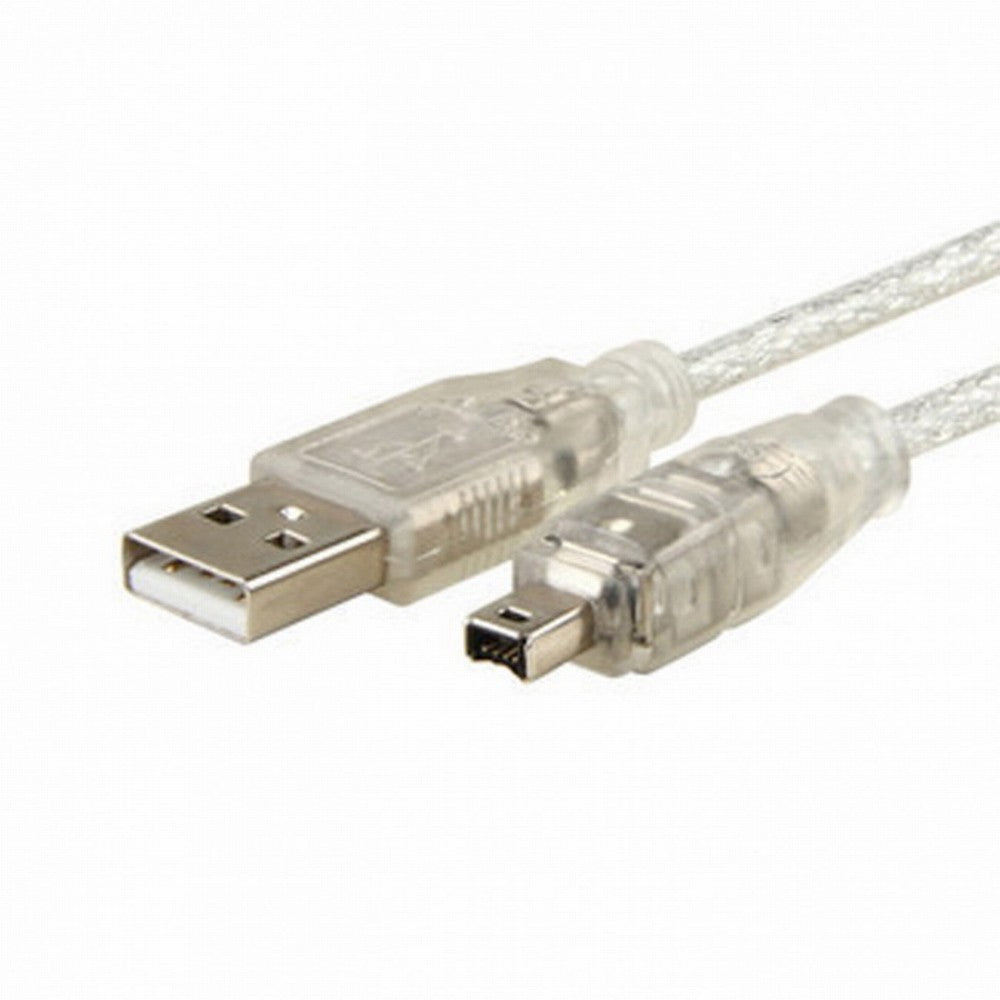 USB Male to Firewire IEEE 1394 4 Pin Male iLink Adapter Cord Cable for SONY DCR-TRV75E DV CA-037