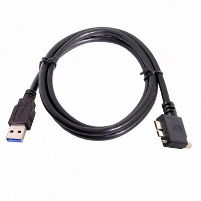  90 Degree Left Angled Micro USB Screw Mount to 3.0 Data Cable for Industrial Camera CC-U3-044-LE