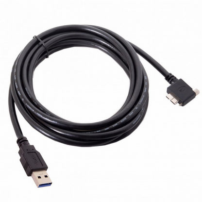  90 Degree Right Angled Micro USB Screw Mount to 3.0 Data Cable for Industrial Camera CC-U3-044-RI