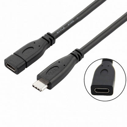 USB-C USB 3.1 Type C Male to Female Extension Data Cable for Macbook Tablet Mobile Phone 20cm UC-218-BK-0.2M