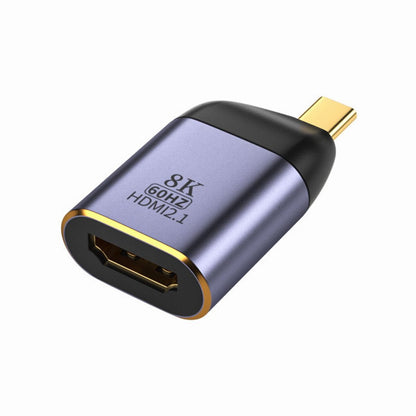 Cablecc USB4 Type-C Source to HDMI 2.1 Female Adapter, 8K@60Hz UHD 4K Video Converter for Monitor Display