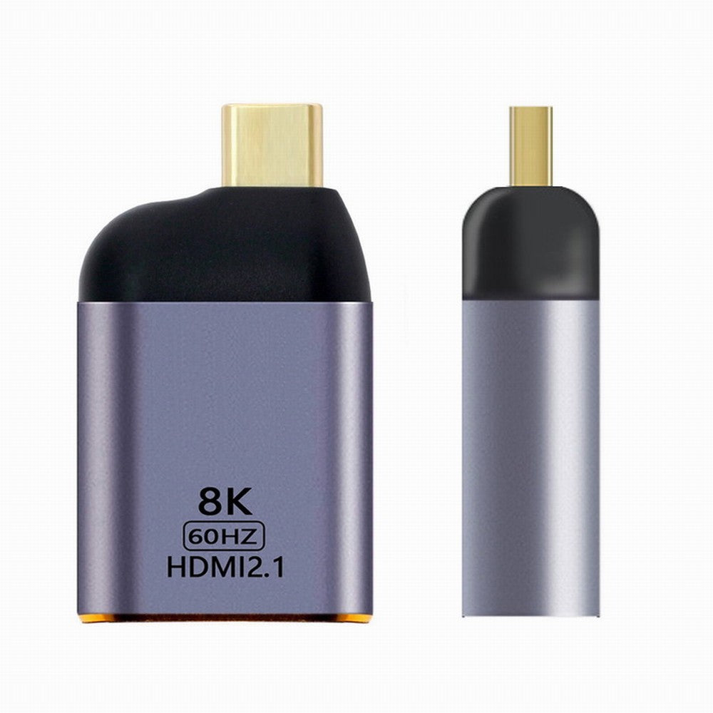 Cablecc USB4 Type-C Source to HDMI 2.1 Female Adapter, 8K@60Hz UHD 4K Video Converter for Monitor Display