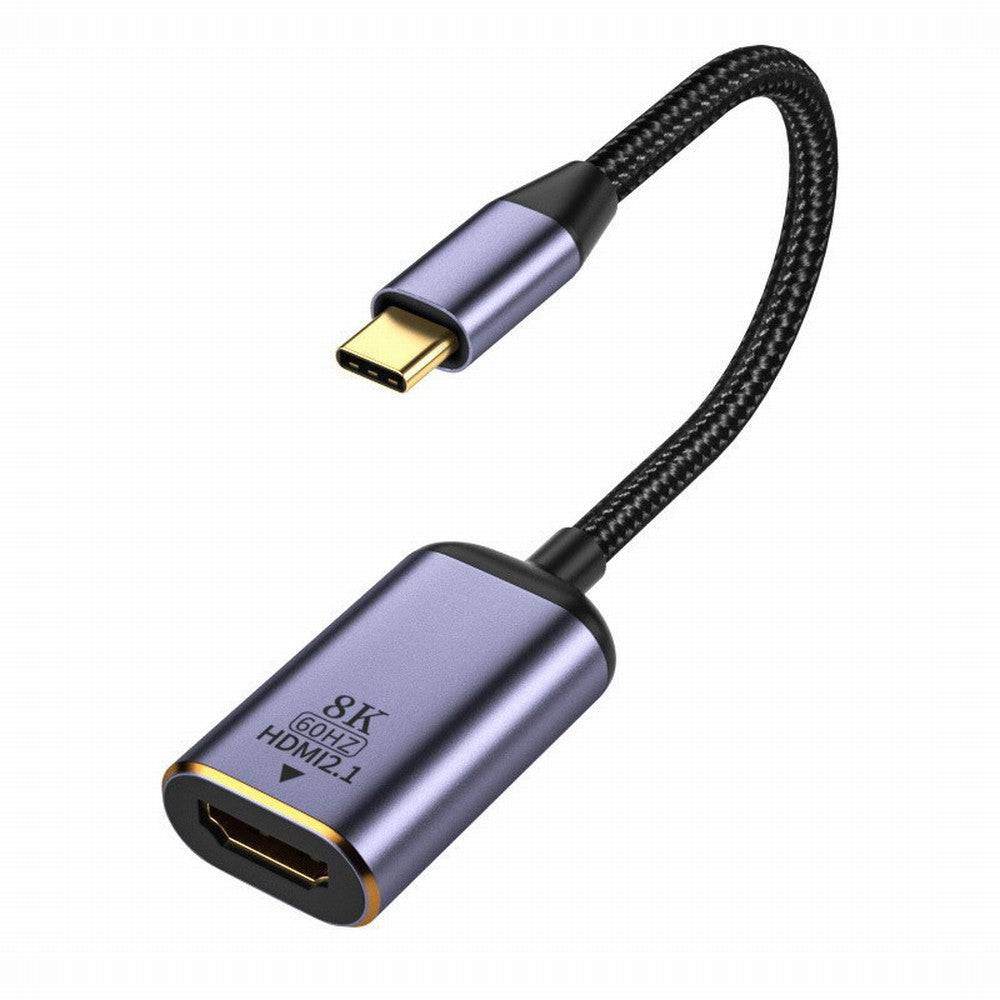 USB4 USB-C Type-C Source to Female HDMI 2.1 Cable Display 8K 60HZ UHD 4K HDMI Male Monitor UC-006-H8K