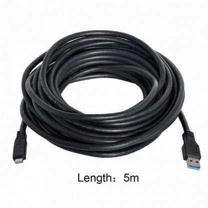 5m USB-C USB 3.1 Type C Male to USB3.0 Type A Male Data Cable for Tablet Phone Hard Disk Drive UC-199-BK-5.0M
