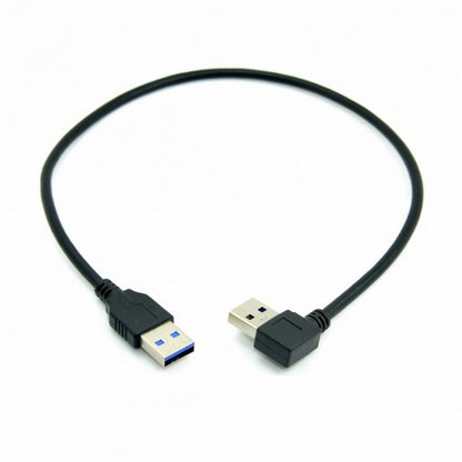 90 Degree Right Angled USB 3.0 A Type Male to Straight A Type Male Data Cable 40cm U3-069-RI