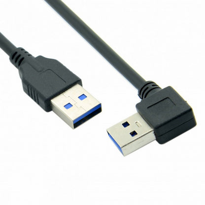 90 Degree Right Angled USB 3.0 A Type Male to Straight A Type Male Data Cable 40cm U3-069-RI