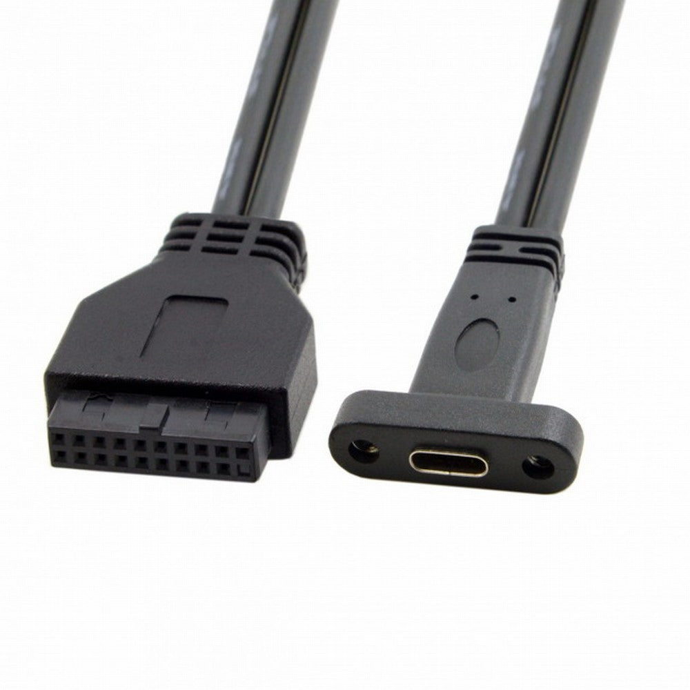 Single Port USB 3.1 Type C USB-C Female to USB 3.0 Motherboard 19pin Header Cable 40cm UC-085