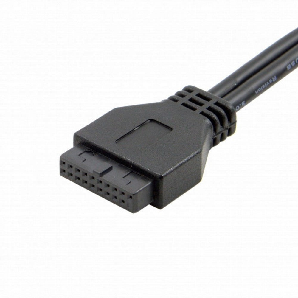 Single Port USB 3.1 Type C USB-C Female to USB 3.0 Motherboard 19pin Header Cable 40cm UC-085