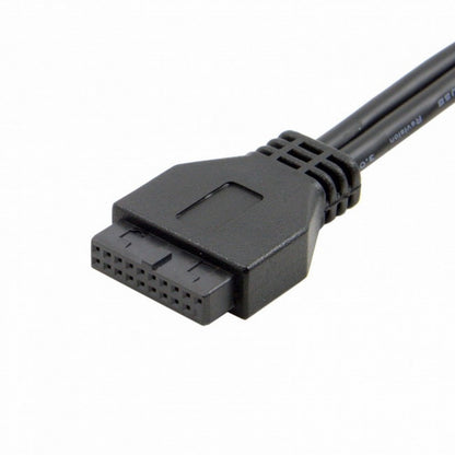 Single Port USB 3.1 Type C USB-C Female to USB 3.0 Motherboard 19pin Header Cable 40cm UC-085