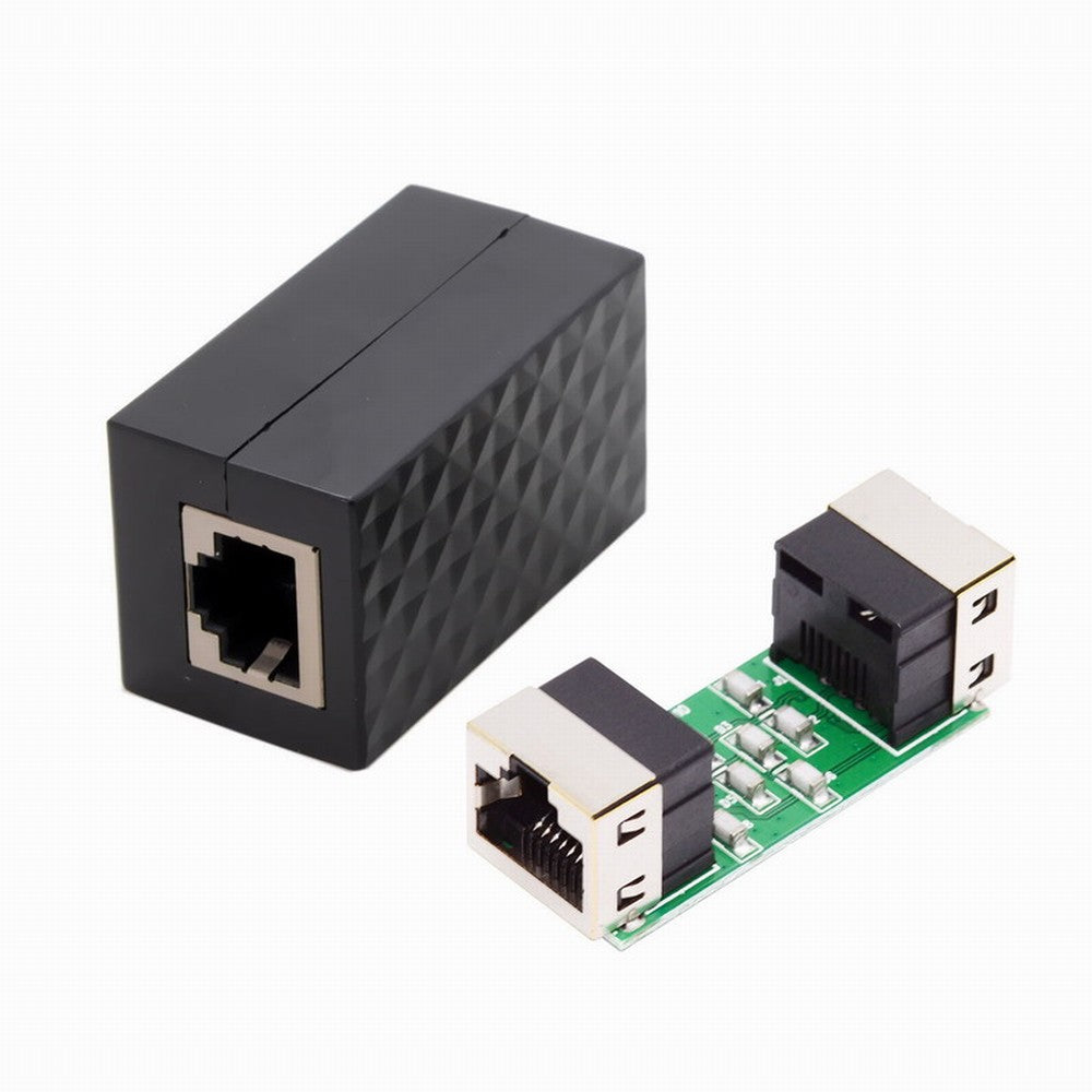 5pcs/lot Lightning Protection RJ45 UTP STP CAT6 CAT5e Female to Female Network Lan Adapter Extender UT-013-5PCS