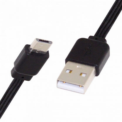 13cm USB 2.0 Type-A Male to Micro USB Male Data Flat Slim FPC Cable for FPV Disk Phone U2-036-BK-0.13M