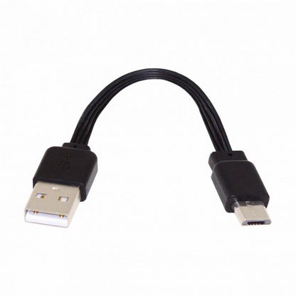 13cm USB 2.0 Type-A Male to Micro USB Male Data Flat Slim FPC Cable for FPV Disk Phone U2-036-BK-0.13M