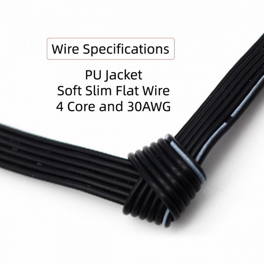 13cm USB 2.0 Type-A Male to Type-B Male Data Flat Slim FPC Cable for Scanner Disk Printer U2-060-BK-0.13M