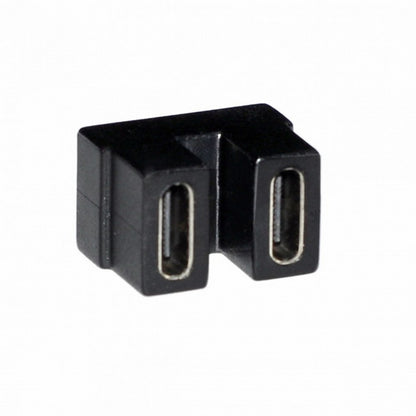 40Gbps USB4 Type C Female to Female Coupler Extender Power Data Video Adapter Opposite U Shape Back Angled for NS Switch Phone Laptop UC-009-FF