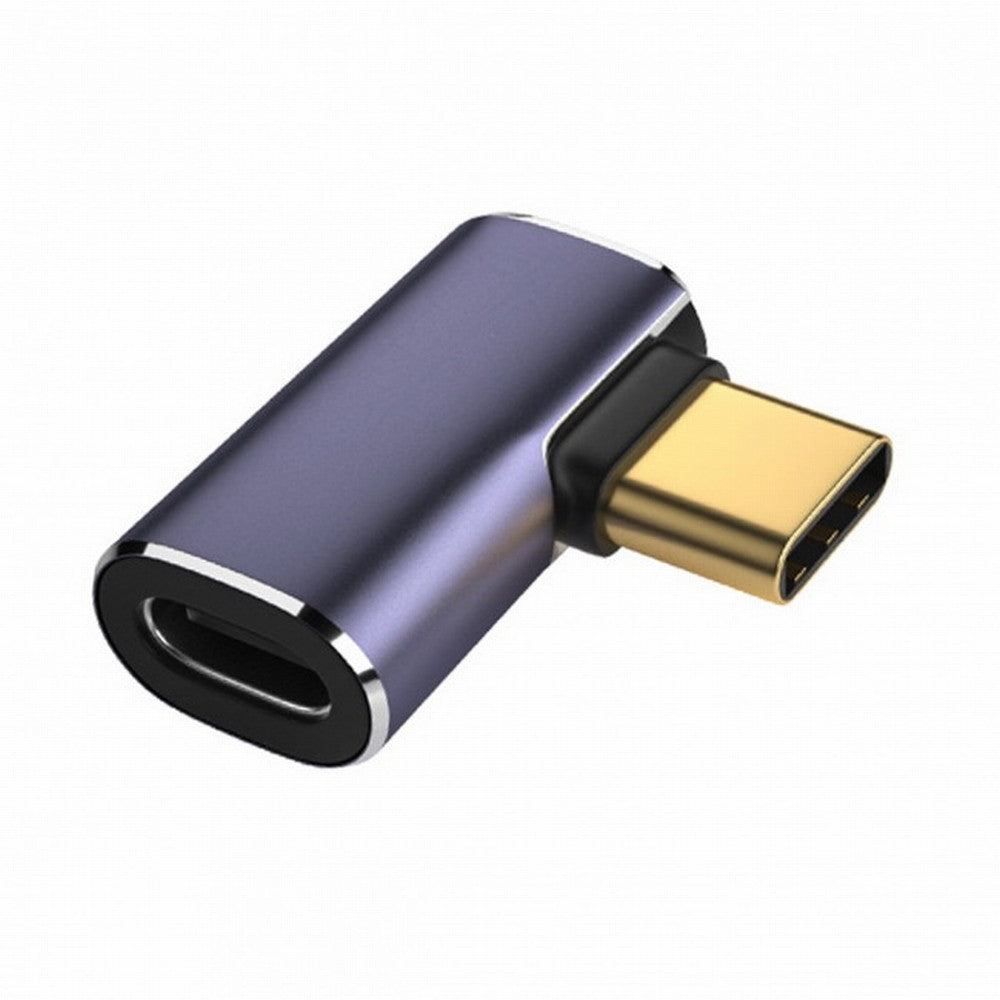 40Gbps USB4 Type C Male to Female 90 Degree Left Right Angled 100W Power Data 8K Video Adapter for Laptop Phone UC-026-RI
