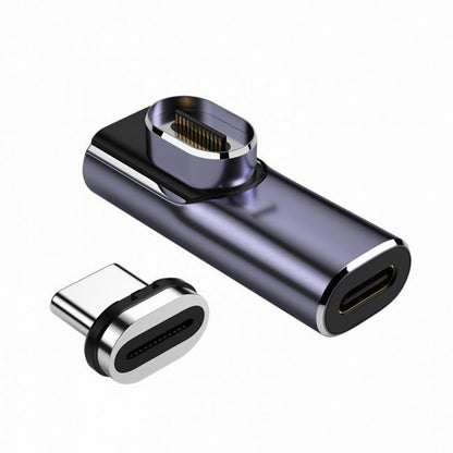 Magnetic Connector 40Gbps USB4 Type C Male to Female Low Profile Right Angled 100W Power Data 8K Video Adapter for Laptop Phone UC-028-LP