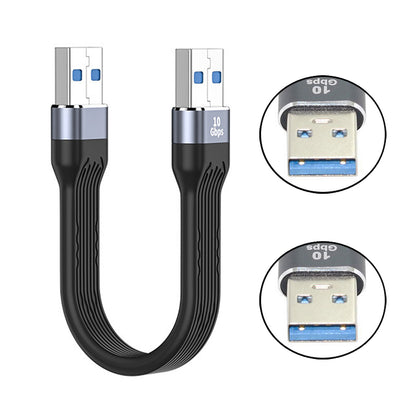 10Gbps USB 3.1 Type A Male to USB3.0 Type A Male Extension Flat Slim FPC Data Cable 13cm for Laptop Desktop U3-001-0.13M