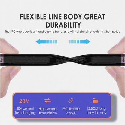 10Gbps USB 3.1 Type A Male to USB3.0 Type A Male Extension Flat Slim FPC Data Cable 13cm for Laptop Desktop U3-001-0.13M