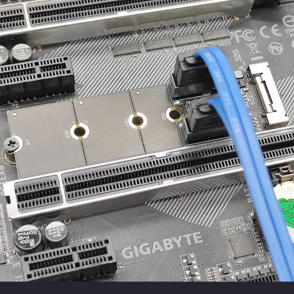 NGFF Key B+M PCI Express to SATA 3.0 6Gbps Dual Ports Vertical Adapter Converter Hard Drive Extension Card JMB582 2230 2242 2260 2280 SA-043