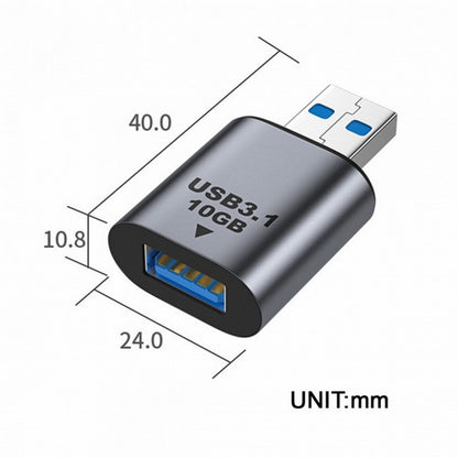 USB 3.0/3.1 Type A Female to USB 3.0/3.1 A Male Data Adapter 10Gbps Extension for Laptop Desktop UC-082-AMAF
