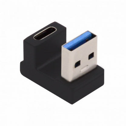 USB-C Type C Female Opposite U Shape Back Angled to USB 3.0 A Male Data Adapter for Laptop Desktop UC-067-OS