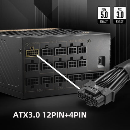 12VHPWR ATX3.0 PCI-E 5.0 Power Modular Cable to Dual ATX 8Pin for 3080 3090TI PSU 16Pin 12+4P Graphics Card PW-003