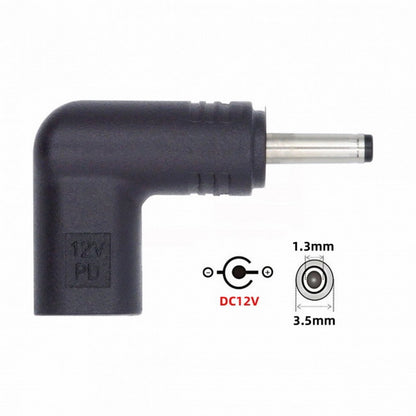 USB 3.1 Type C USB-C Female to DC 12V 3.5x1.3mm Plug Adapter PD Emulator Trigger 90 Degree Angled UC-090-3513MM