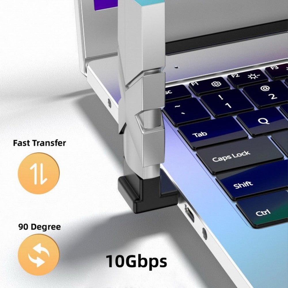 10Gbps USB3.0 Male to Female Extension Power Data Video Adapter 90 Degree Up Angled Type U3-018-UP