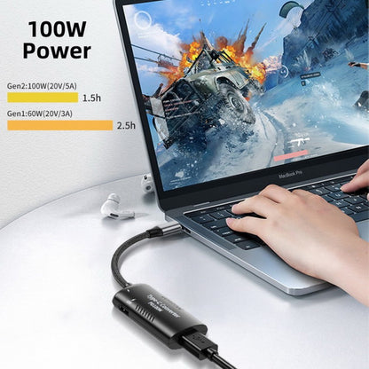 Rectangle Power Thinpad X1 Input to 100W Dual Type C USB-C and Type-A Output PD Emulator Trigger Charge Cable UC-121-1145MM