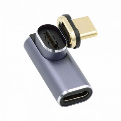 Magnetic Connector USB4 140W 40Gbps USB4 Type C Male to Female Low Profile Right Angled Power Data 8K Video Adapter for Laptop Phone UC-062-LP
