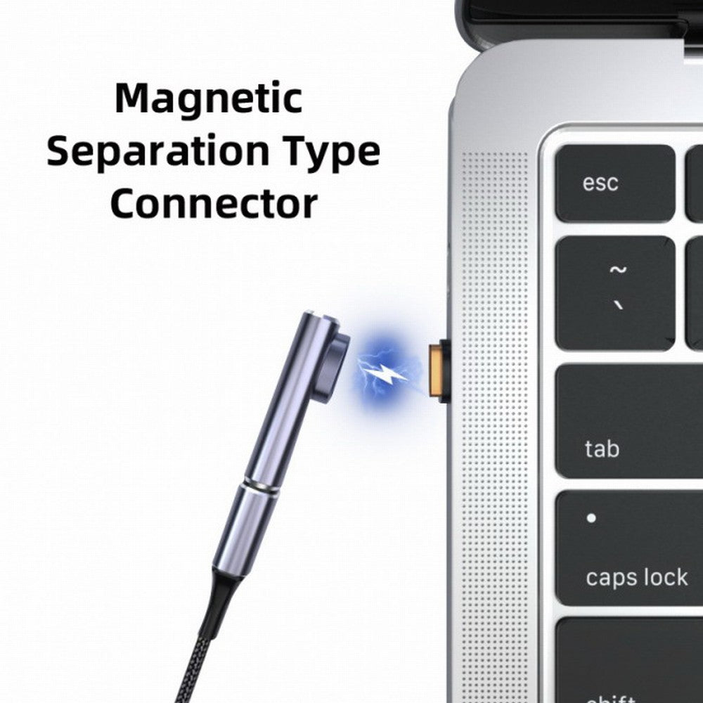 Magnetic Connector USB4 140W 40Gbps USB4 Type C Male to Female Low Profile Right Angled Power Data 8K Video Adapter for Laptop Phone UC-062-LP