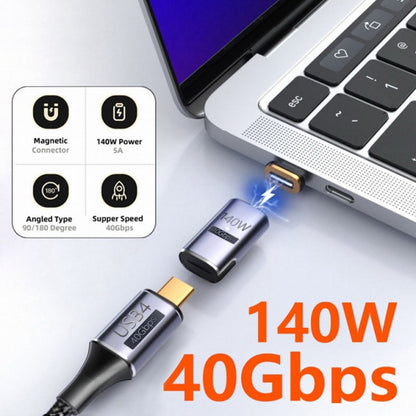 Magnetic Connector USB4 140W 40Gbps USB4 Type C Male to Female Adapter Power Data 8K Video for Laptop Phone UC-062-MF