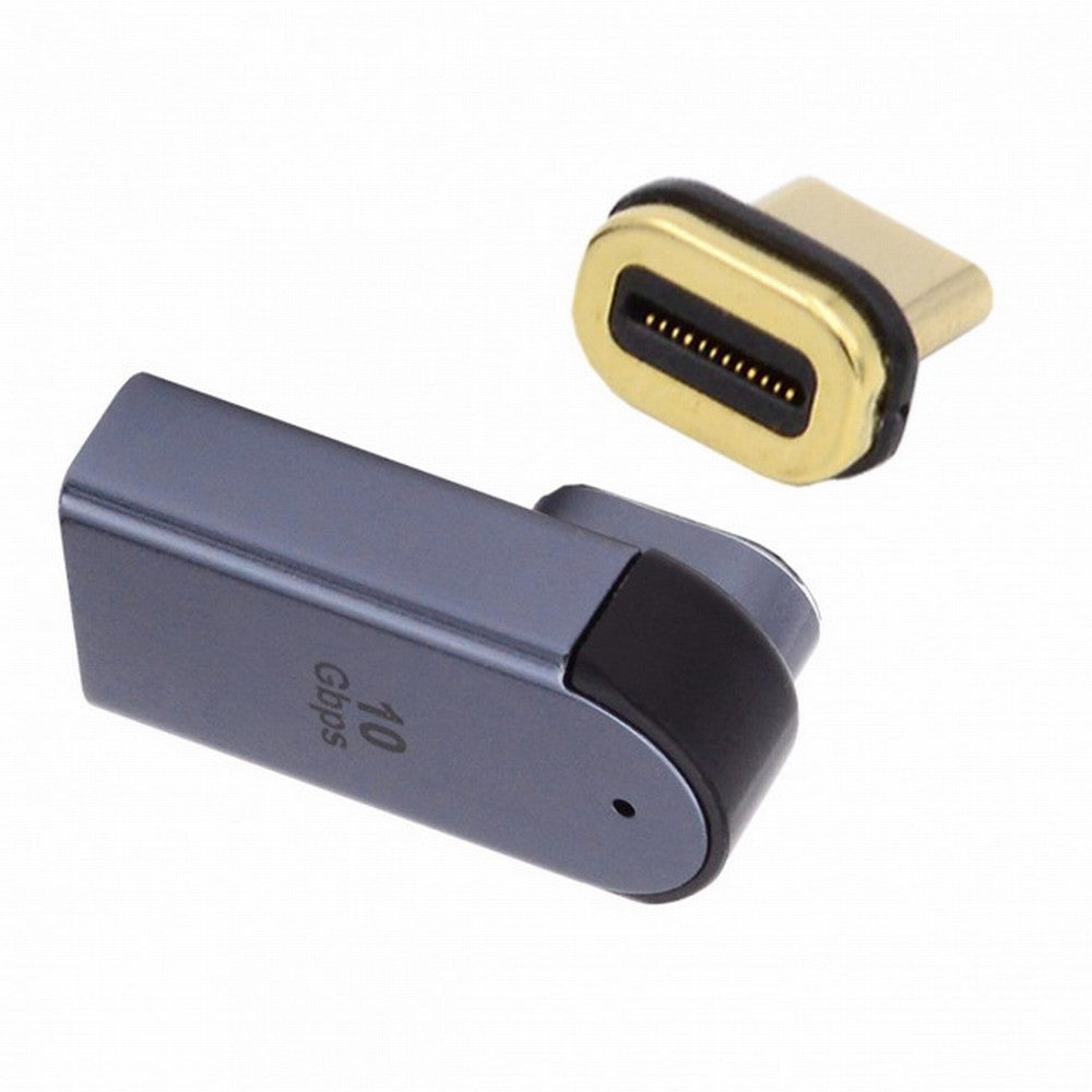 Magnetic Connector 10Gbps Type C Male to USB3.0 Female 90 Degree Low Profile Angled OTG Data Adapter for Laptop Phone UC-028-AFL