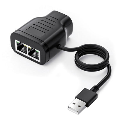 100Mbps STP UTP RJ45 8P8C Plug To Dual RJ45 HUB Splitter Network Ethernet Switcher Adapter UT-015