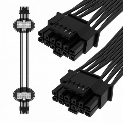 12VHPWR ATX3.0 PCI-E 5.0 Power Modular Cable 16Pin to 16Pin for 3080 3090TI PSU 12+4Pin Graphics Card PW-013
