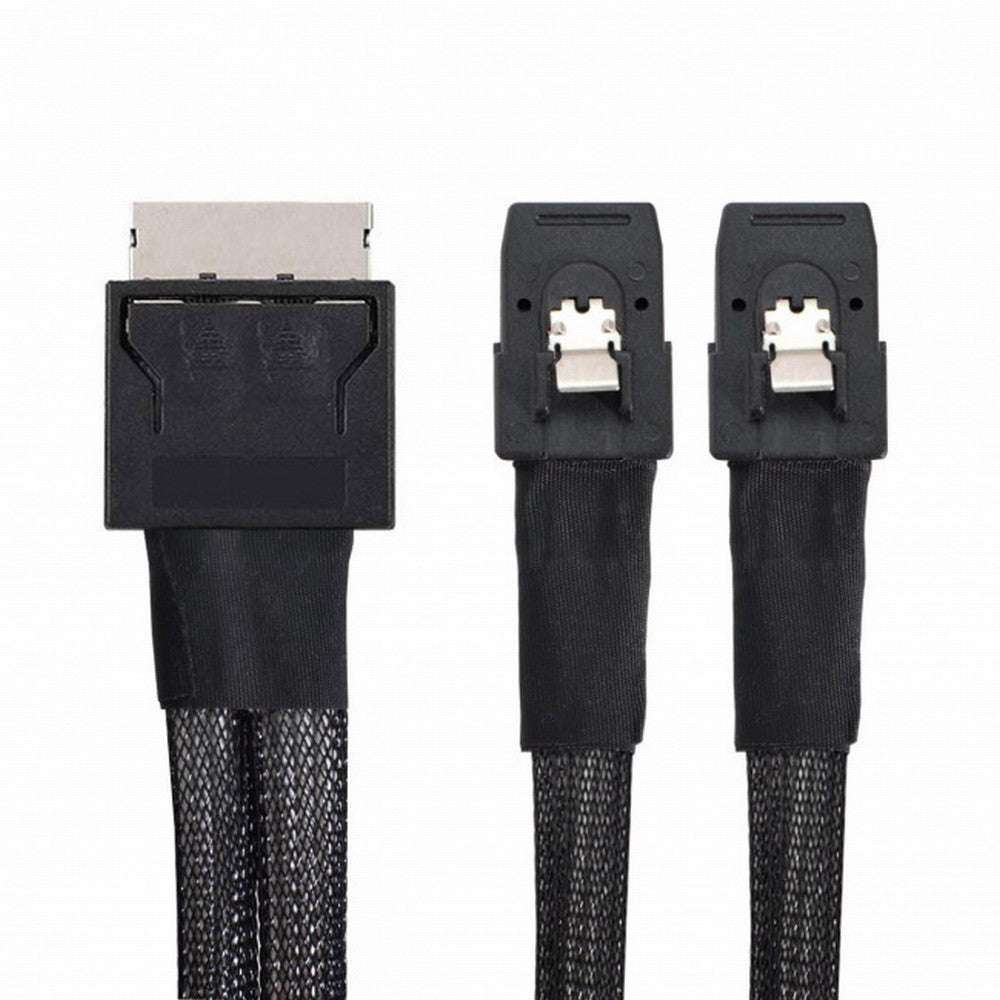 OCuLink PCIe PCI-Express SFF-8611 8x 8-Lane to Dual SFF-8087 4x SSD Data Active Cable 50cm SF-050