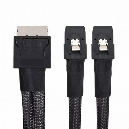 OCuLink PCIe PCI-Express SFF-8611 8x 8-Lane to Dual SFF-8087 4x SSD Data Active Cable 50cm SF-050