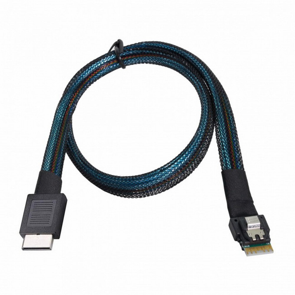 OcuLink PCIe PCI-Express SFF-8611 4i to SFF-8654 Slimline SSD Data Active Cable 50cm SF-060