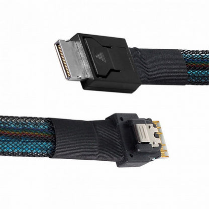 OcuLink PCIe PCI-Express SFF-8611 4i to SFF-8654 Slimline SSD Data Active Cable 50cm SF-060
