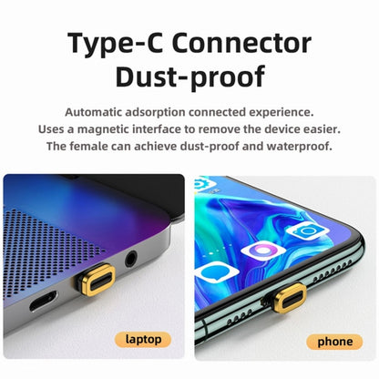 Magnetic Connector USB4 Cable 20Gbps Low Profile Angled 90 Degree with 100W Charging and 8K@60Hz 5K@60Hz USB4.0 UC-034-LP-2.0M