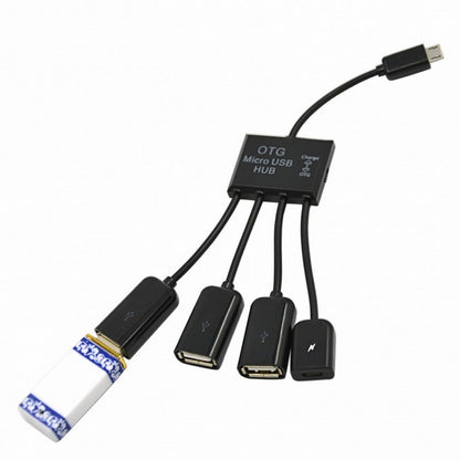 Micro USB Host OTG 3 Port Hub Adapter Cable with Power for Galaxy S5 i9600 Note3 N9000 Cell Phone Tablet U2-030