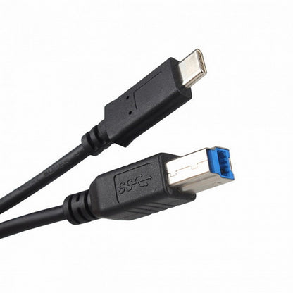 USB-C USB 3.1 Type C Male Connector to USB Standard B Male Data Cable for Mac Laptop Black UC-115-BK