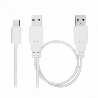 USB 3.1 Type C USB-C to Dual A Male Extra Power Data Y Cable for Cell Phone Hard Disk UC-073