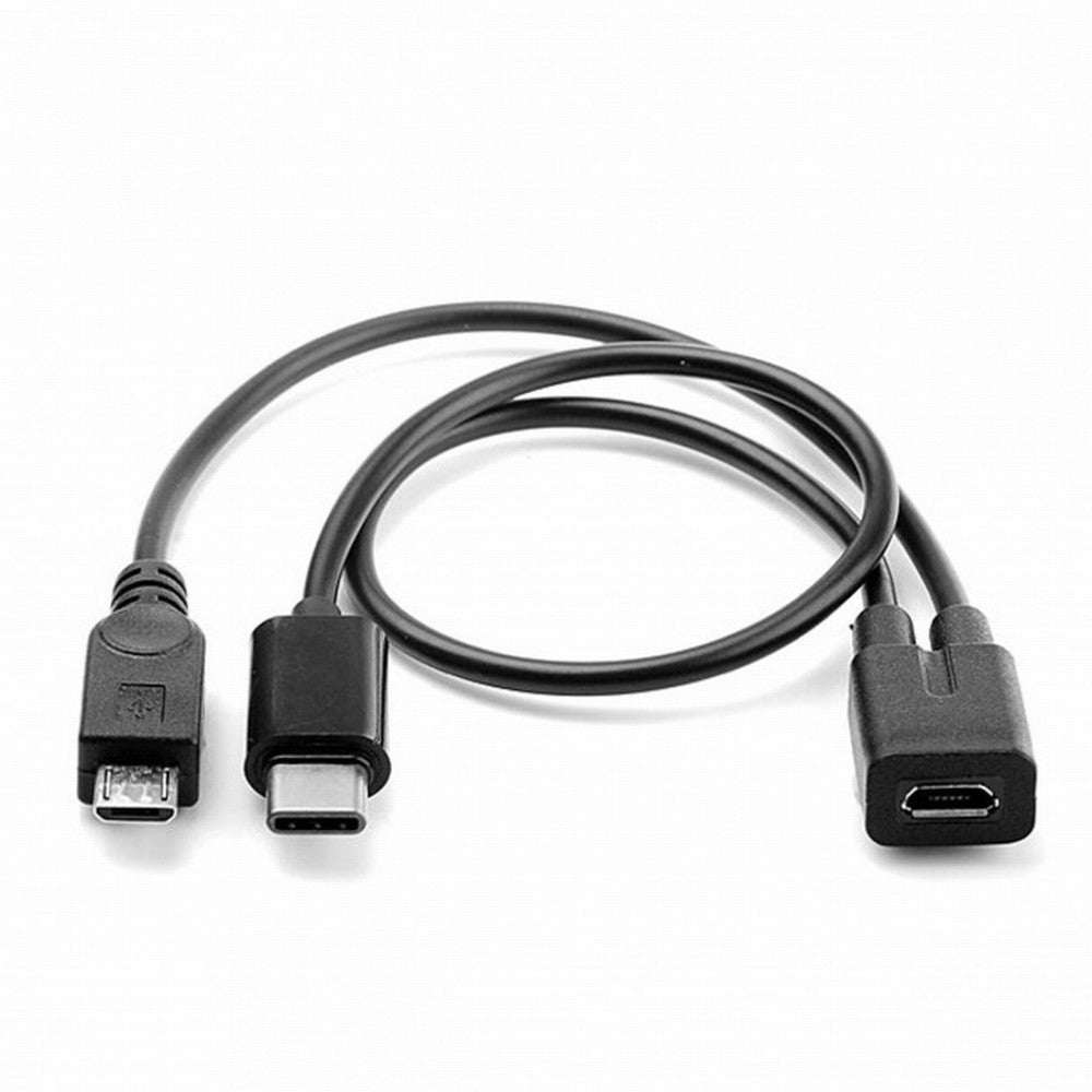 Micro USB Female to USB-C Type C USB 3.1 Micro USB Male Splitter Extension Charge Cable UC-004