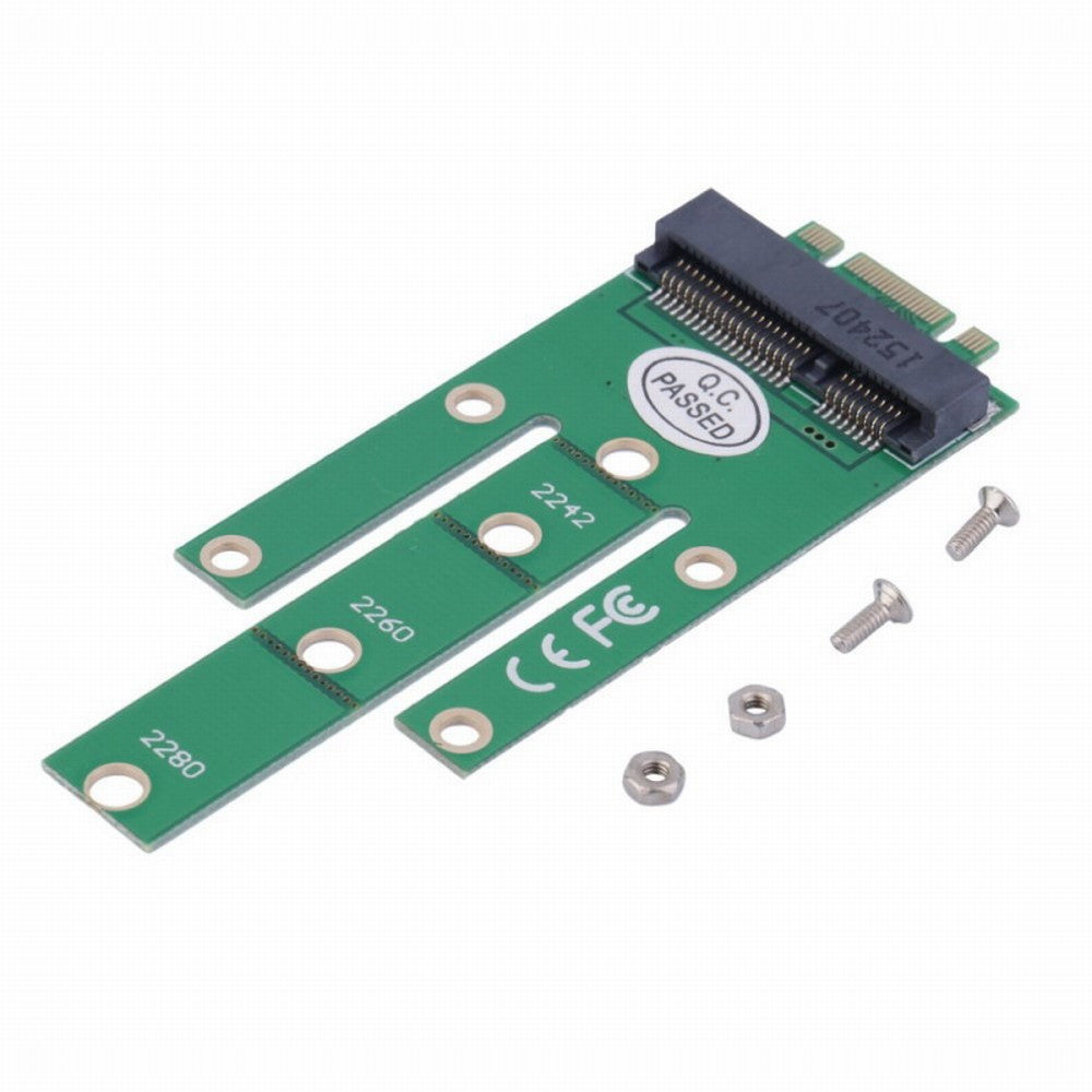M.2 NGFF PCI-E 2 LANE Golden Finger Pin to 50mm Mini-PCIE mSATA 18+8 SSD Hard Disk PCBA SA-067