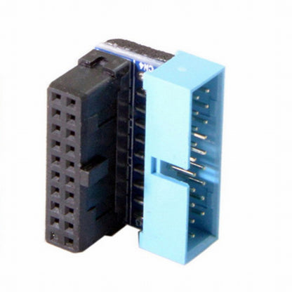 Down Angled USB 3.0 20Pin 19Pin Male to Female Extension Adapter 90 Degree for Motherboard Mainboard U3-053-DN