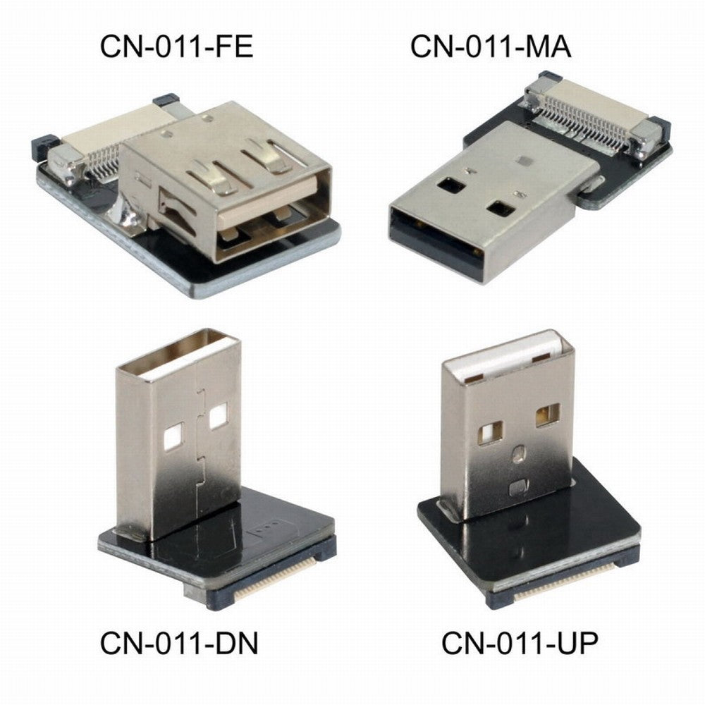 CYFPVUSB USB2.0 Male 90 Degree Up Angled Type-A Connector Socket for FPV HDTV Multicopter Aerial Photography CN-011-UP