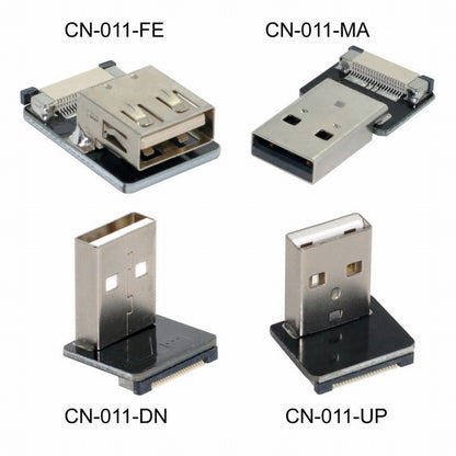 CYFPVUSB USB2.0 Male 90 Degree Up Angled Type-A Connector Socket for FPV HDTV Multicopter Aerial Photography CN-011-UP