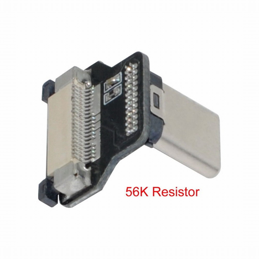 CYFPVUSB Type-C USB-C USB2.0 Male Up Down Angled 90 Degree Connector Socket for FPV HDTV Multicopter Aerial Photography CN-013-UP